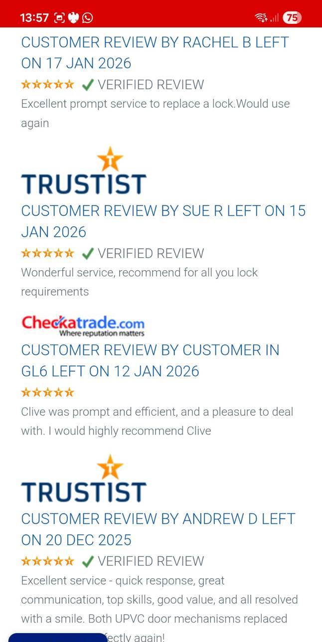 The Stroud Locksmith customer review 3